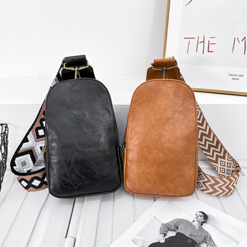 Wholesale Western Style Crossbody Chest Bag Vintage Print Waist Bag
